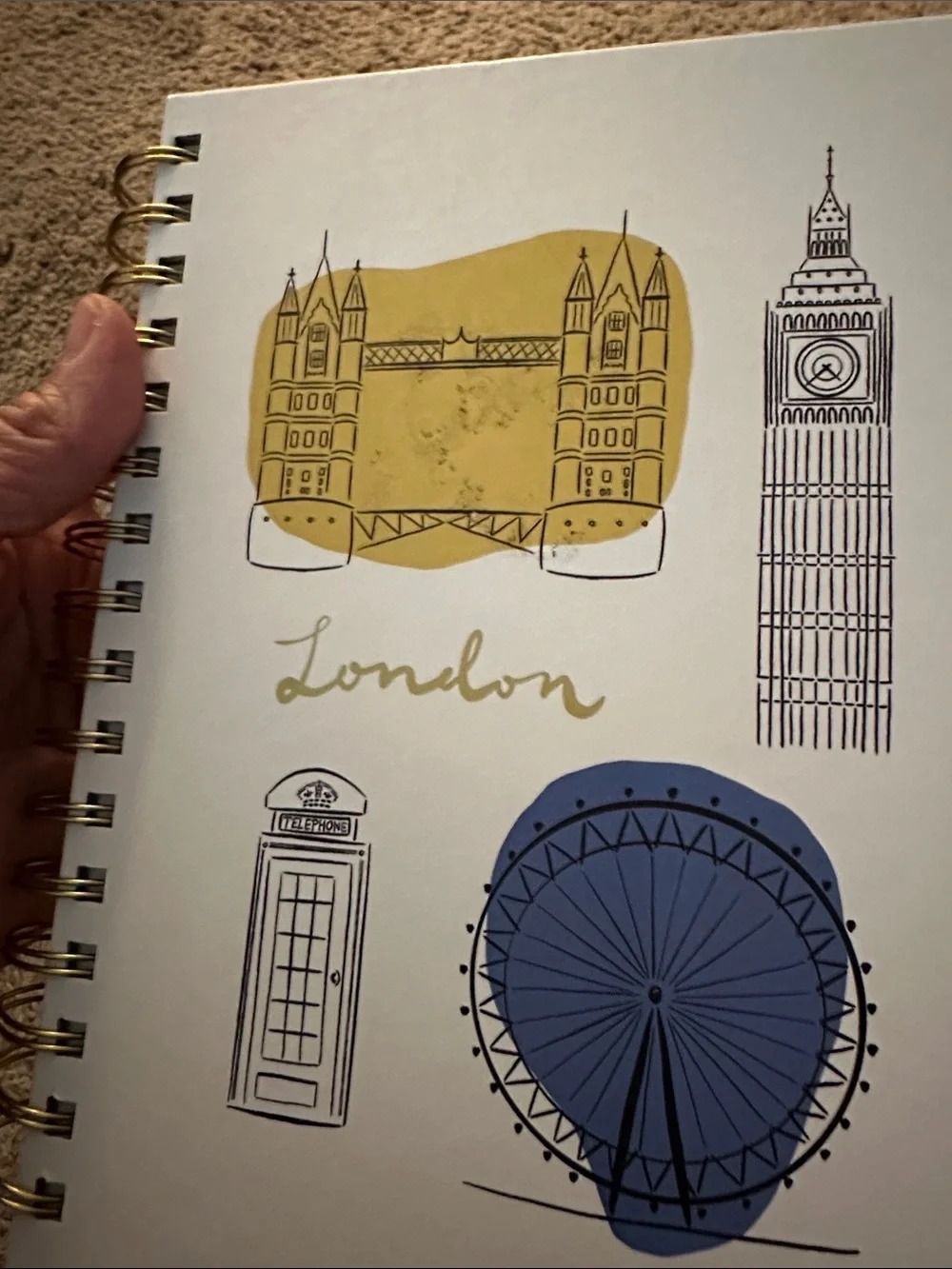 LONDON Spiral Notebook